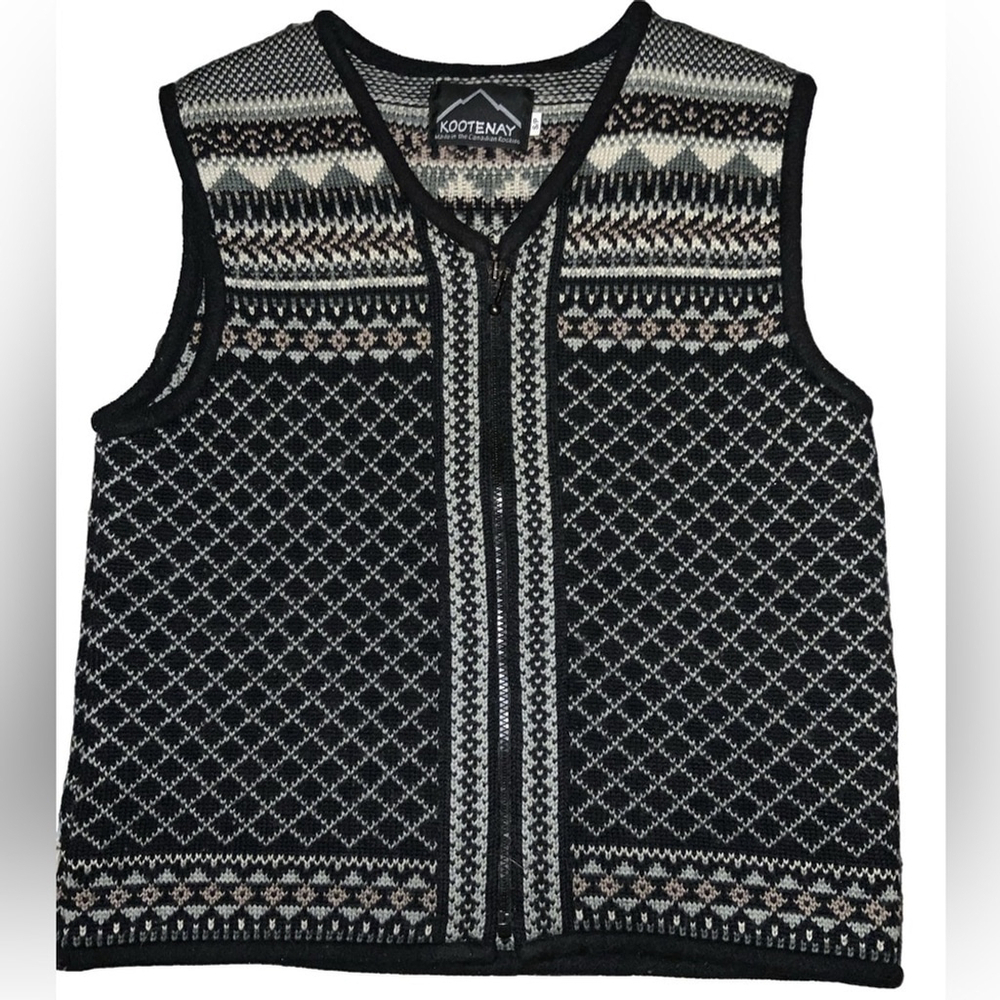 Kootenay Wool Vest Size Small